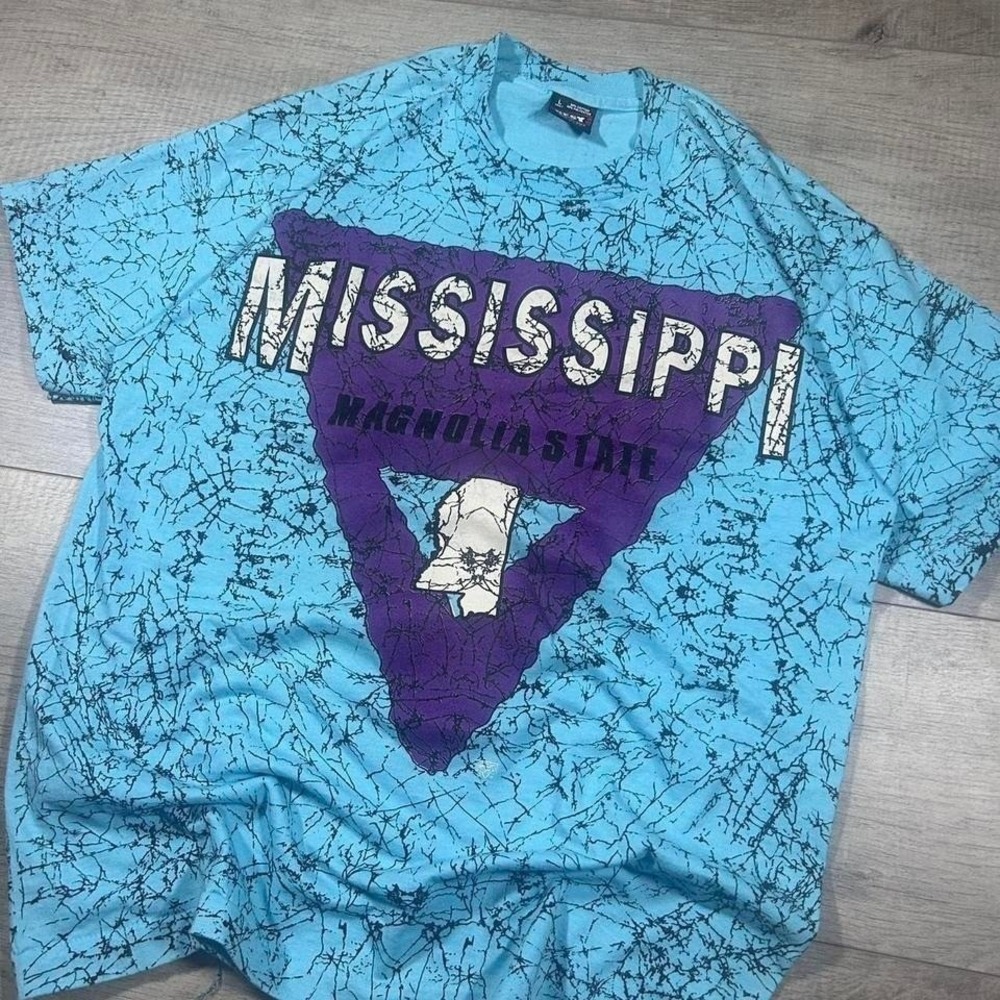 Vintage 90s single stitch mission state college t shirt Size L